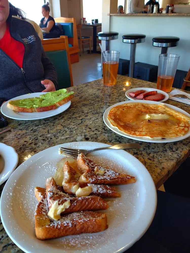 Avocado Toast Texas French Toast Chocolate Chip Pancake with Kielbasa and Sausage